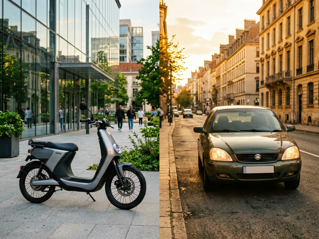 eBike vs car commuting cost comparison chart